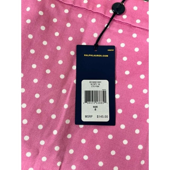NWT Ralph Lauren Skort Womens Size 8 Printed Stretch Cotton Blend Polka Dot Golf - Picture 3 of 10